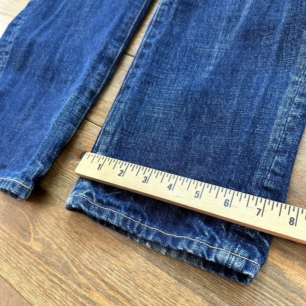 Saitex Men’s Jeans 30x29 Button Fly Medium Wash Straight Fit Sustainable Company - Picture 10 of 15